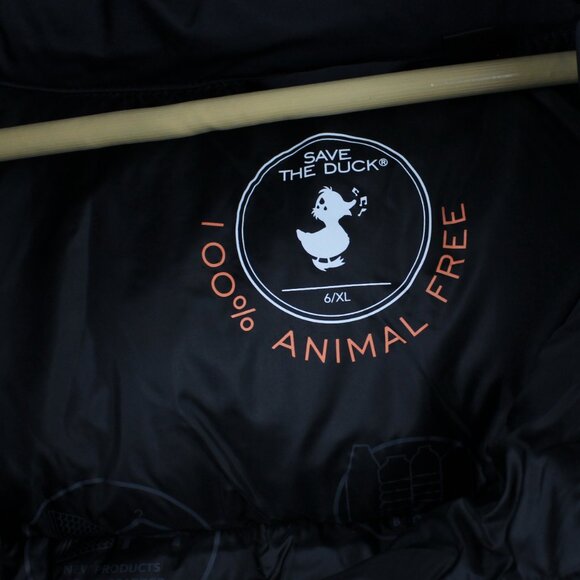 NWT Save The Duck Ren Puffer Vest, Black, 6/XL– Eco-Friendly, Drawstring Waist - Picture 9 of 15